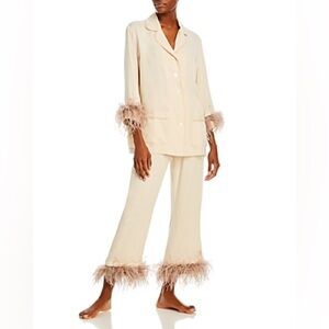 Sleeper Feather Trim Lounge Set